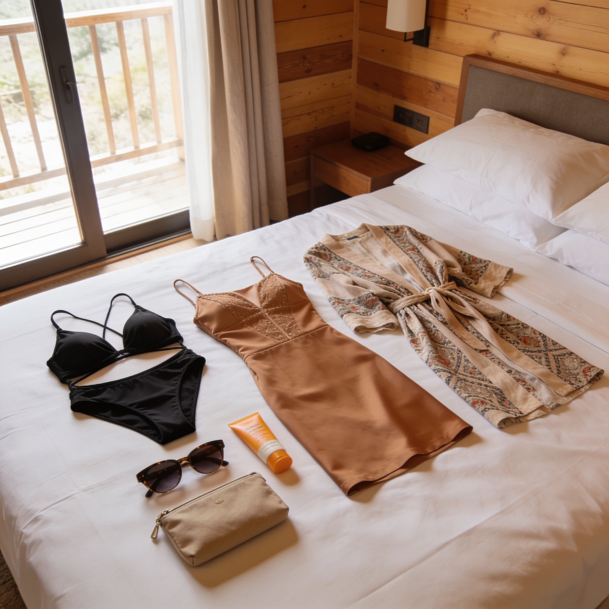 Couple packing for an Icon of the Seas cruise from Miami