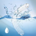 Load image into Gallery viewer, Clear double-ended dildo in use context
