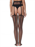 Cargar la imagen en la vista de la galería, Back view showing the plain fishnet behind, the open crotch and the solid panel at the back of the belt
