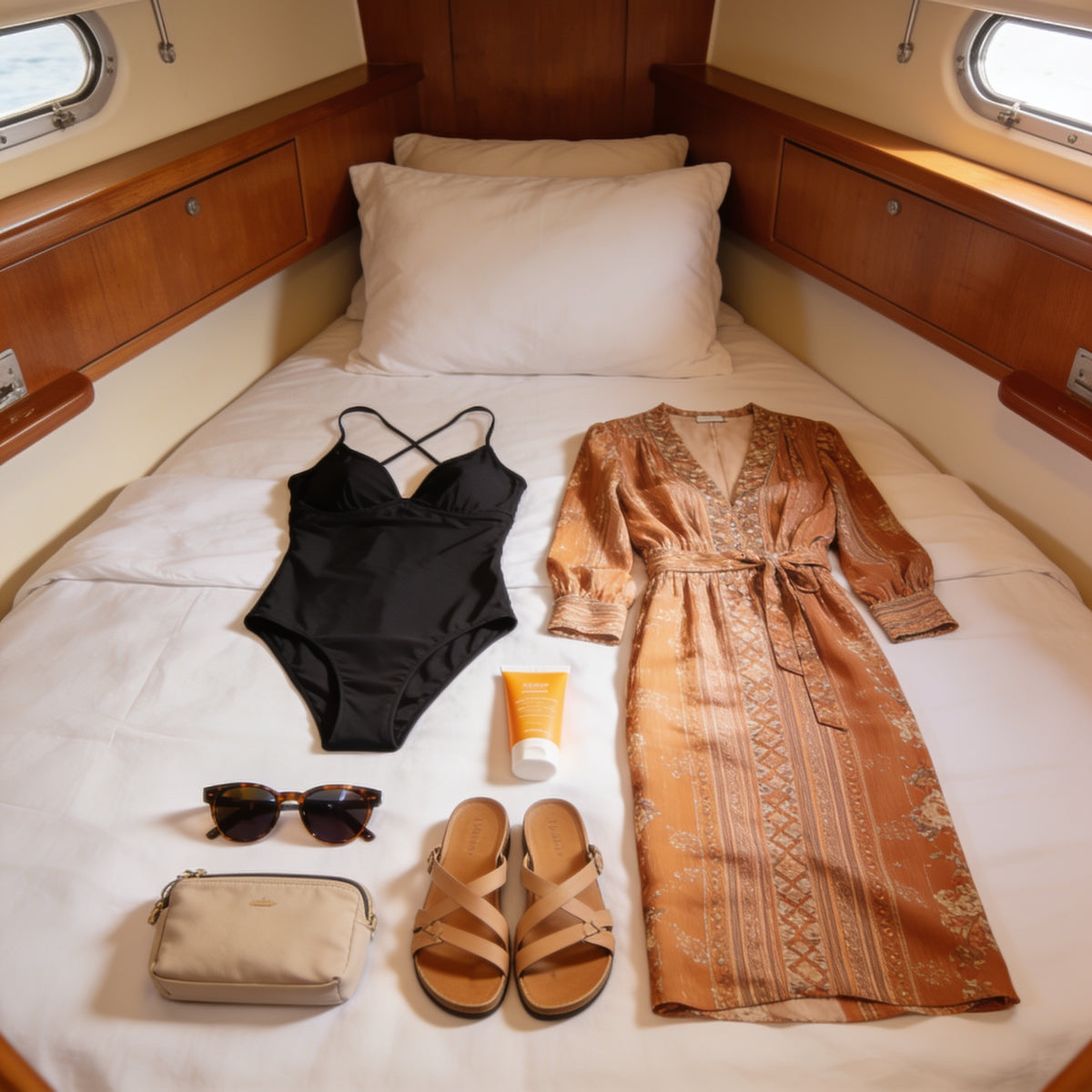 Couple packing for an Icon of the Seas cruise from Miami