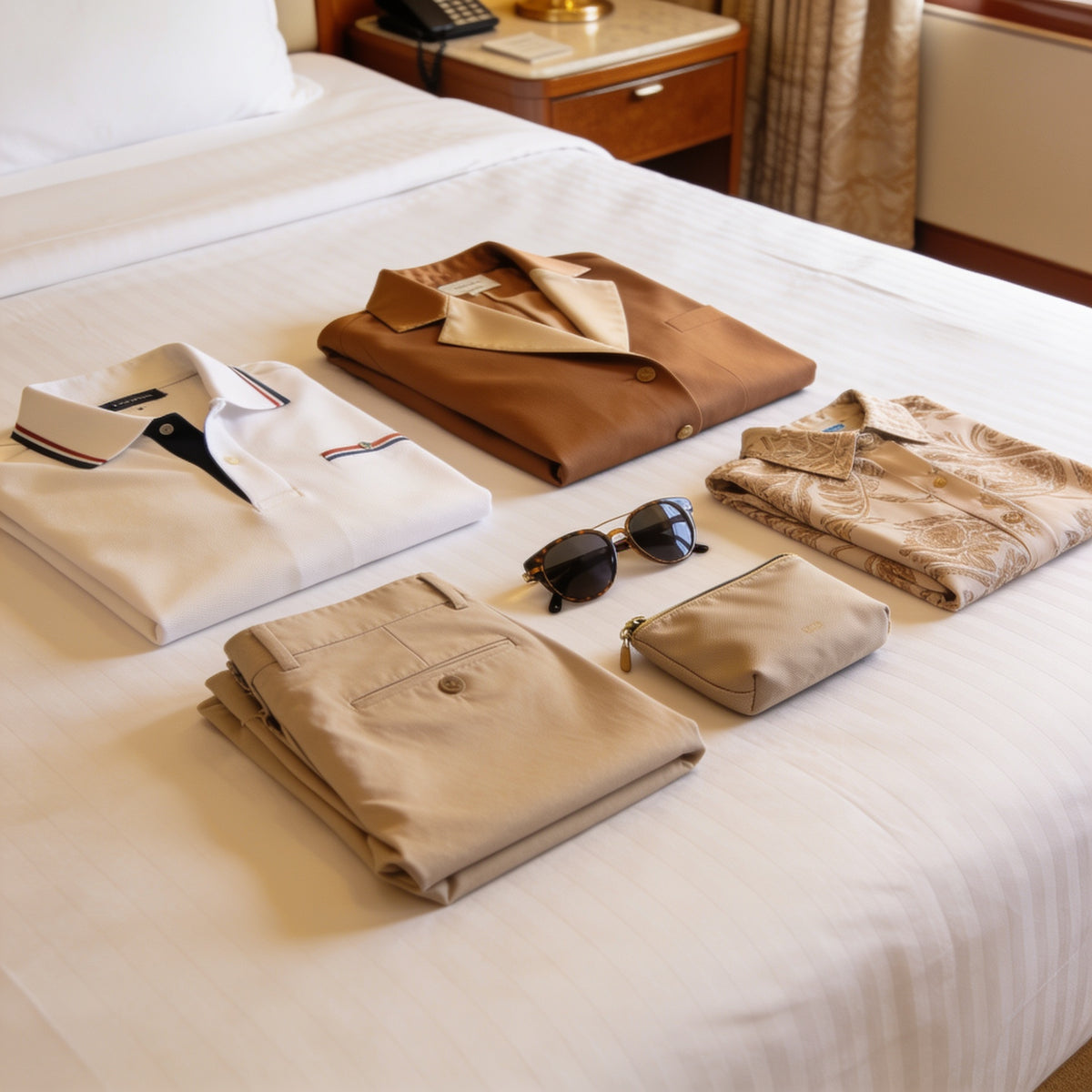 Couple packing for an Icon of the Seas cruise from Miami