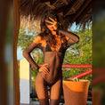 Cargar la imagen en la vista de la galería, Fishnet bodystocking styled with a separate bra and briefs
