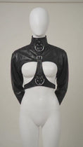 Reproducir el video en la vista de la galería, Complete Restraint Set - Open-Chest Jacket, Full-Coverage Hood & Adjustable Mitts, PU Leather
