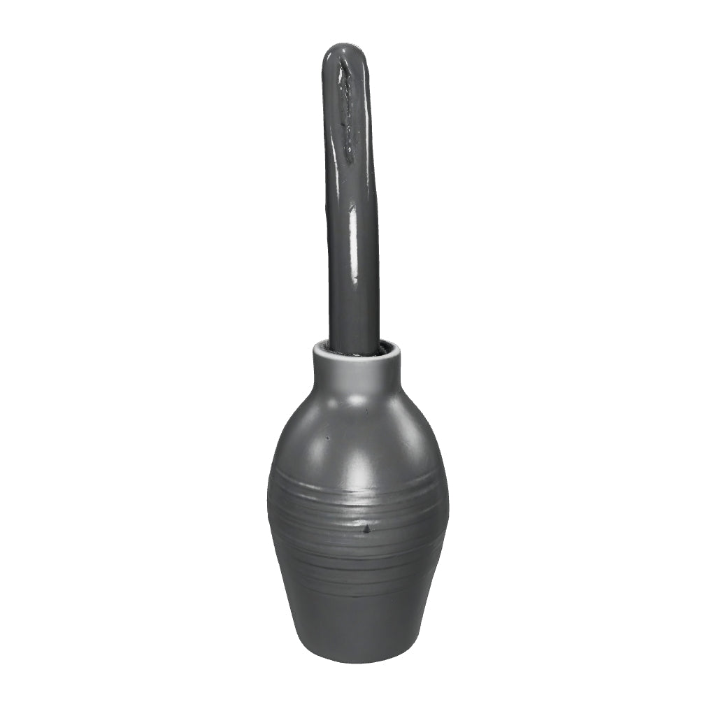 Enema Bulb Kit 10 oz reusable anal douche with soft comfort nozzle, black - 3D model