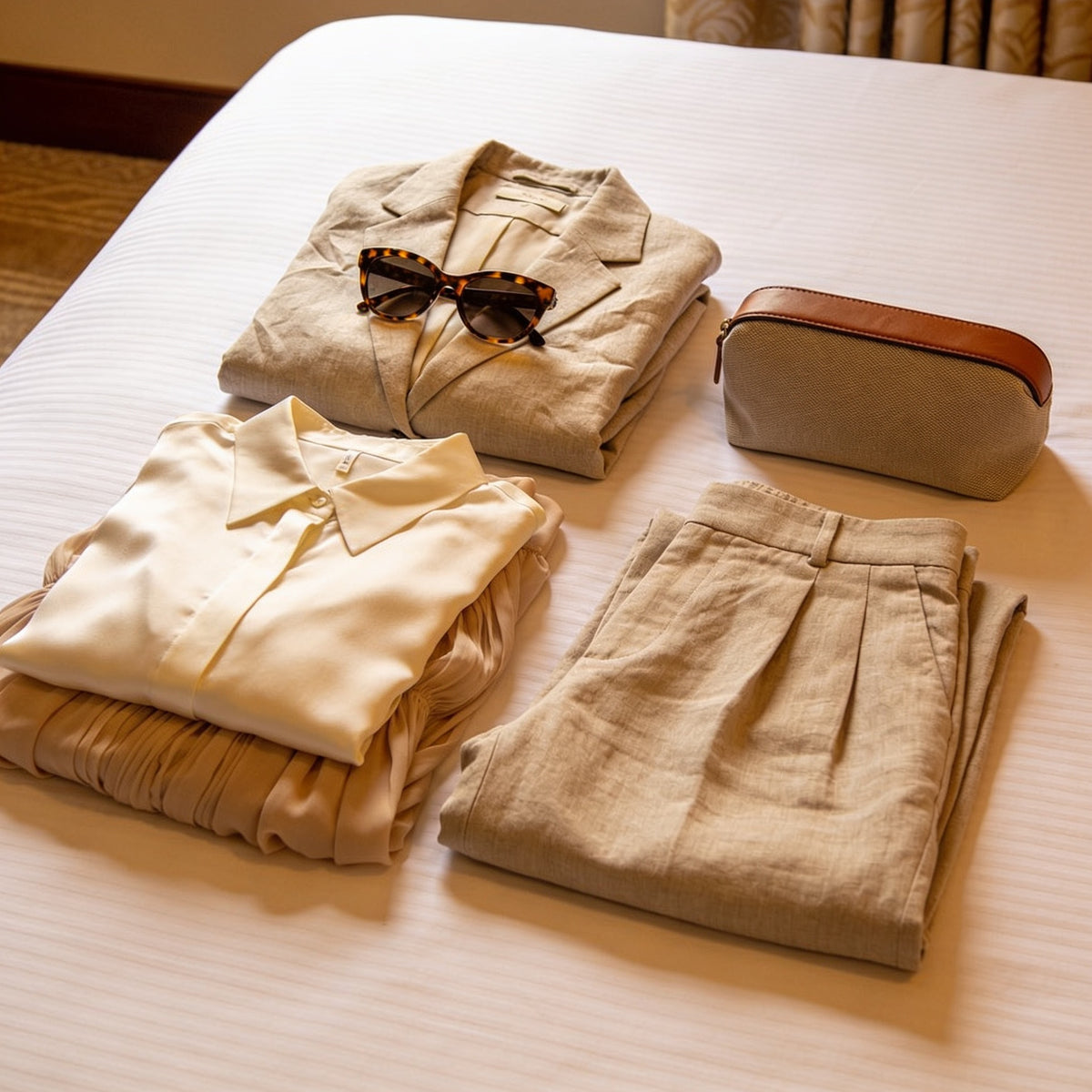 Couple packing for an Icon of the Seas cruise from Miami