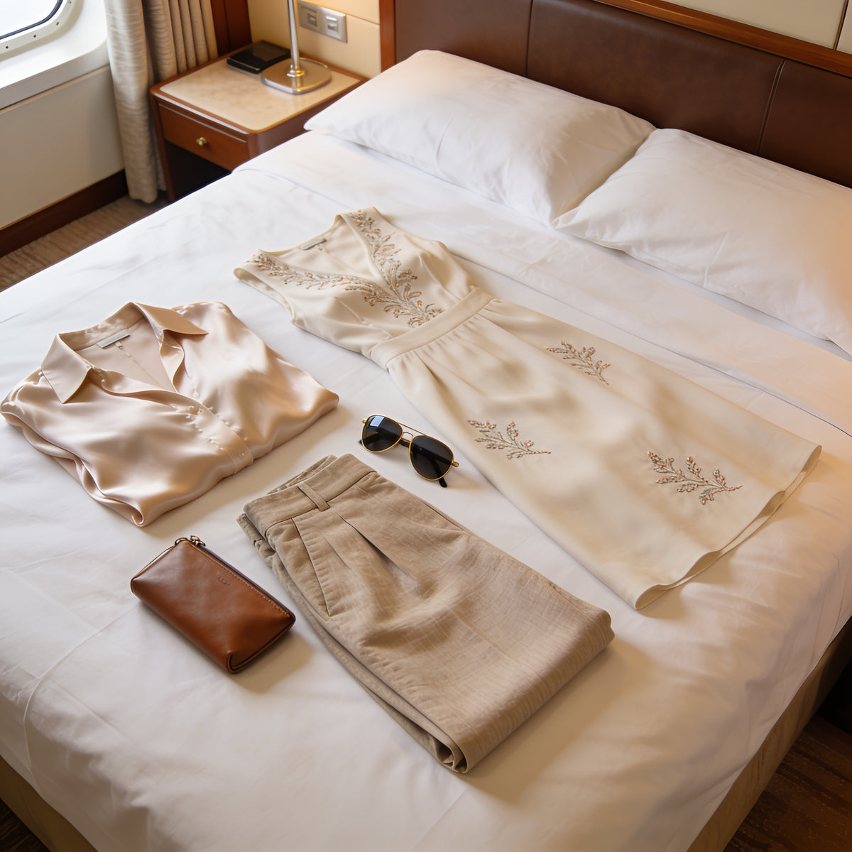 Couple packing for an Icon of the Seas cruise from Miami