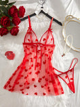 Cargar la imagen en la vista de la galería, The babydoll on a hanger showing its A-line shape
