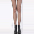 Cargar la imagen en la vista de la galería, Black S grid fishnet tights on a studio background, showing the small diamond net down the leg
