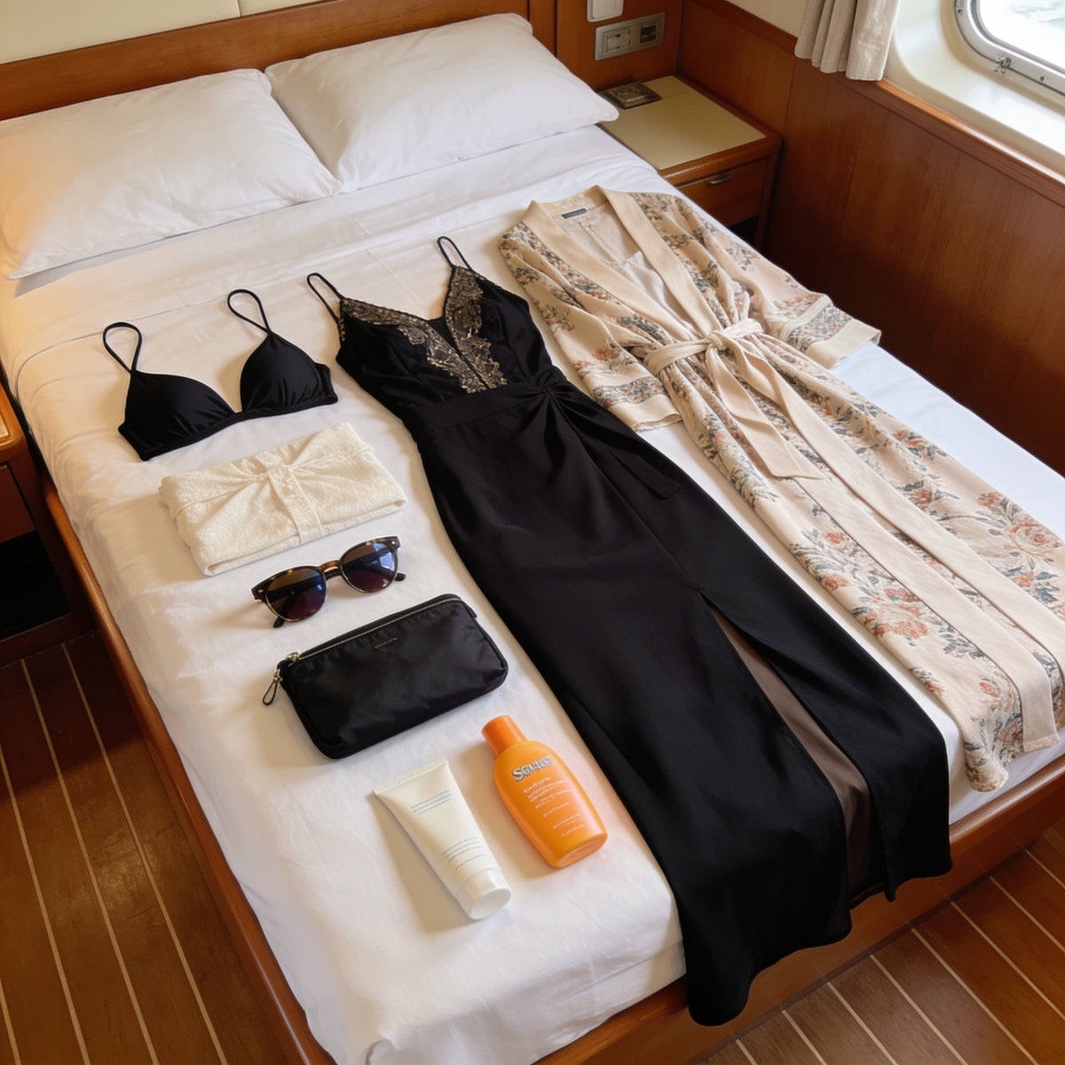 Couple packing for an Icon of the Seas cruise from Miami